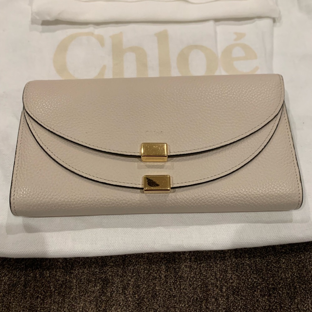 Authentic Chloe Continental Leather Wallet